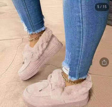 Load image into Gallery viewer, 2023 Women Winter Boots Warm Plush Velvet Ankle Snow Boots Lace up Soft Winter Sneakers Comfortable Cotton Shoes for Women