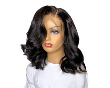 Load image into Gallery viewer, 180% Density Body Wave 4x4 Short Bob 13x4 Lace Front Human Hair Wig