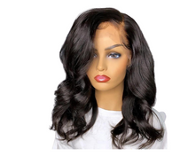 Load image into Gallery viewer, 180% Density Body Wave 4x4 Short Bob 13x4 Lace Front Human Hair Wig