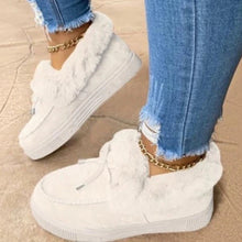 Load image into Gallery viewer, 2023 Women Winter Boots Warm Plush Velvet Ankle Snow Boots Lace up Soft Winter Sneakers Comfortable Cotton Shoes for Women