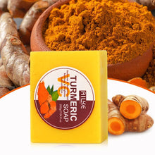 Load image into Gallery viewer, Turmeric Soap with Ginger, Vitamin C and Olive oil for a brighter and more refreshing skin (7.5 oz) bar
