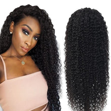 Load image into Gallery viewer, 13x4 HD Transparent Lace Frontal Kinky Curly Human Hair Wigs 200% Dens
