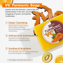 Load image into Gallery viewer, Turmeric Soap with Ginger, Vitamin C and Olive oil  for a brighter and more refreshing skin (7.5 oz) bar
