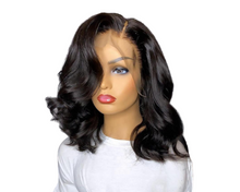 Load image into Gallery viewer, 180% Density Body Wave 4x4 Short Bob 13x4 Lace Front Human Hair Wig
