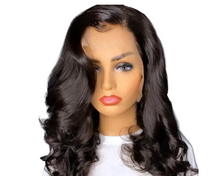 Load image into Gallery viewer, 180% Density Body Wave 4x4 Short Bob 13x4 Lace Front Human Hair Wig
