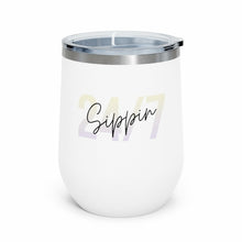 Load image into Gallery viewer, Sippin Insulated Wine Tumbler for Cold or Hot Drinks
