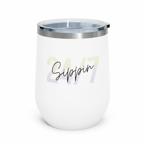 Sippin Insulated Wine Tumbler for Cold or Hot Drinks