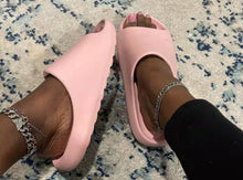 Load image into Gallery viewer, Cloud Pillow Slippers  - Pink Slides
