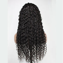 Load image into Gallery viewer, 180% Density Full 4x4 Transparent Lace Front Jerry Curl Human Hair Wig
